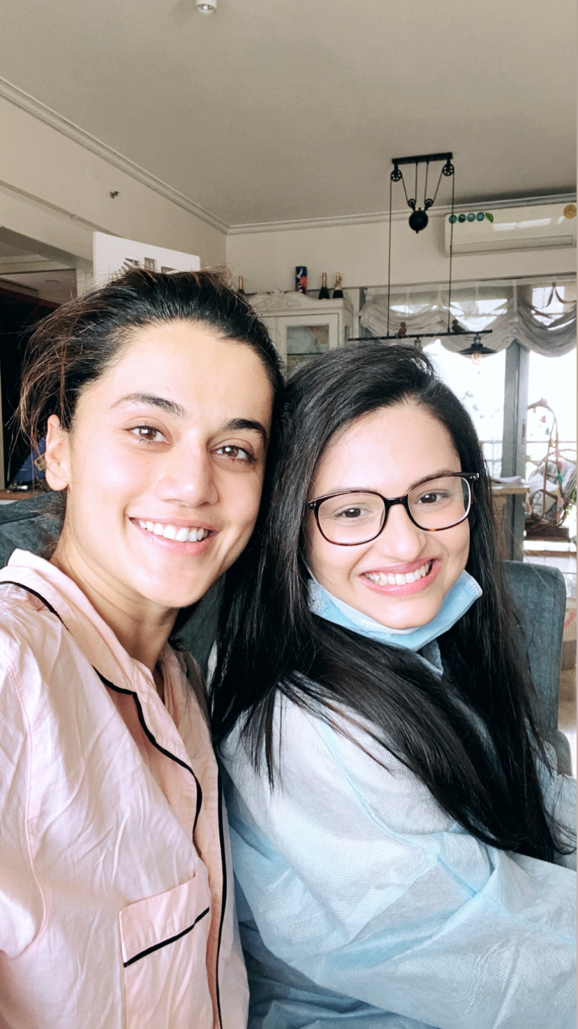 Taapsee Pannu with Dr. Kshama Chandan